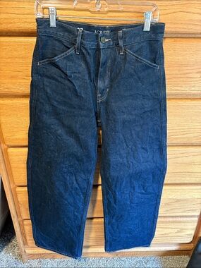 J. Crew Women's Dark Indigo Zoe barrel leg jeans